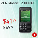 ZEN Mozaic EZ100 MP3 Player 8GB 